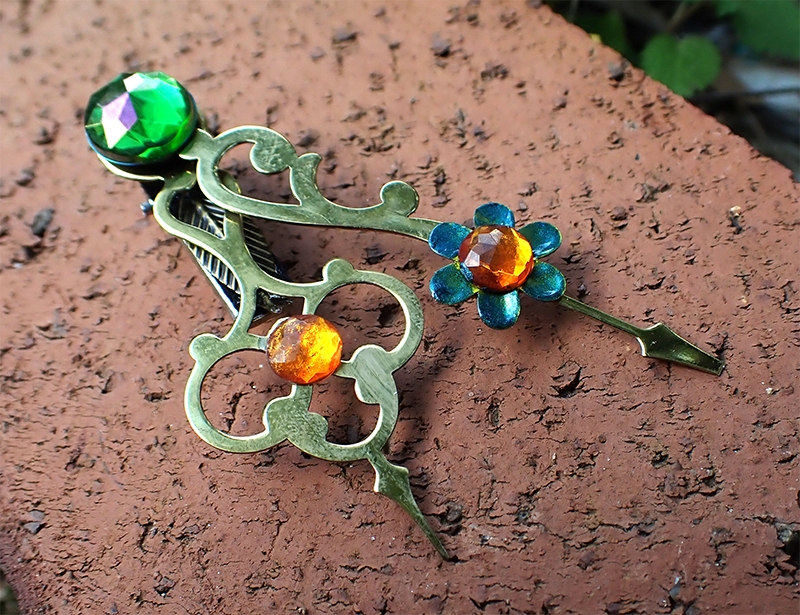 Bronze Clock Hands Steampunk Hair Clips Eventeny