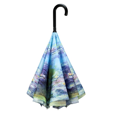Reverse Umbrella - Monet Water Lilies - 280-20201RC picture