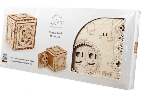 UGears Wooden Mechanical Safe Kit - KD502280 picture