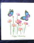 Quilling Card - Happy Birthday, Butterflies - Quill-BD0149