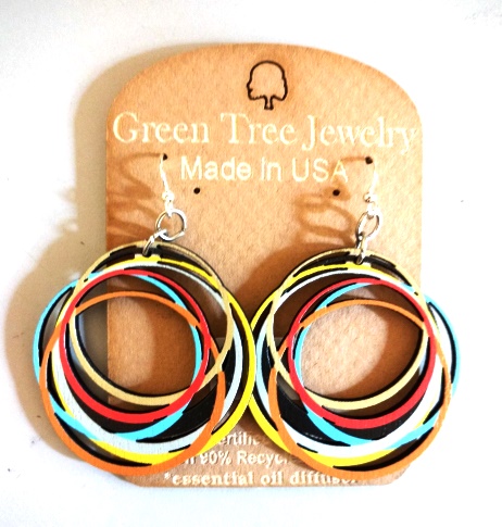 GT earrings - MultiColored Circles - 520-1524 picture