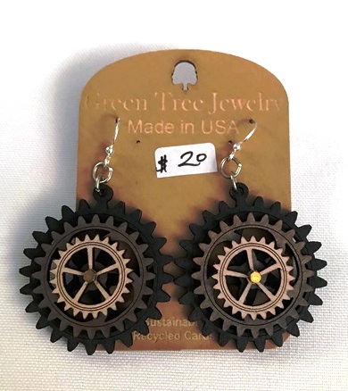 GT kinetic earrings - Triple Gear, E - 520-5004E picture