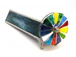 Blue-green Double Fused Wheel Kaleidoscope - Hunt - 100-2202bg