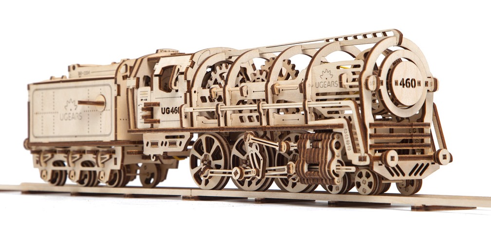 UGears Wooden Mechanical Train Kit - KD502264