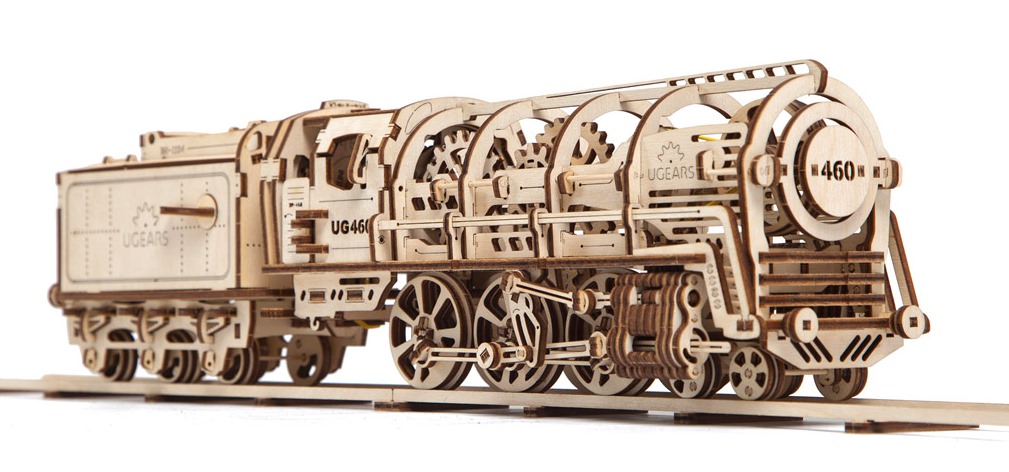 UGears Wooden Mechanical Train Kit - KD502264 picture