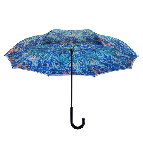 Reverse Umbrella - Van Gogh Irises - 280-20206RC picture