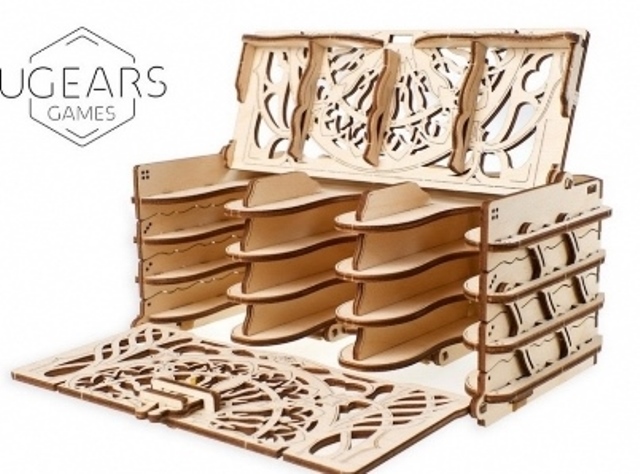 UGears Wooden Mechanical Card Holder - KD502195 picture