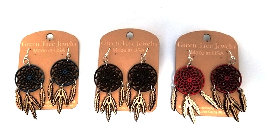 GT earrings - Dreamcatcher, RB - 520-1518rb picture