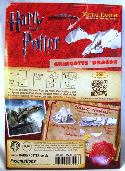 Metal Earth Harry Potter - Gringotts Dragon - 32309014433 picture