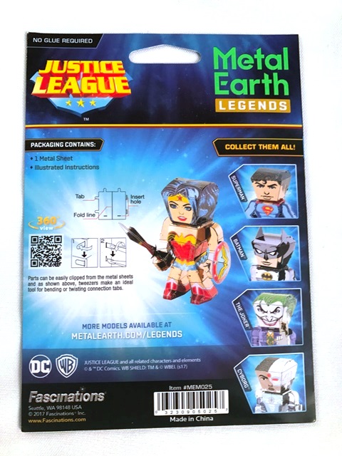 Metal Earth Legends - Justice League, Wonder Woman - 32309050257 picture