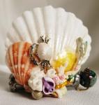 Mini Shell Scope with aquarium bead, crab - Painter - 100-2117c