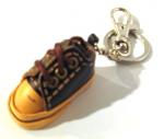 Leather Sneaker Key Ring, blue - 220-KC4007bl