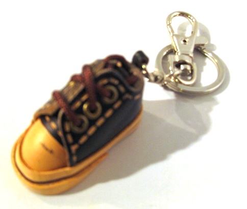 Leather Sneaker Key Ring, blue - 220-KC4007bl picture