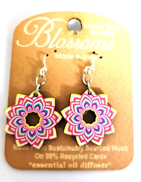 GT earrings - Mandala flower - 520-0168 picture