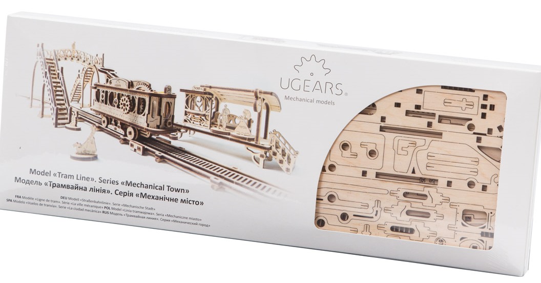 UGears Wooden Mechanical Tram Line Kit - KD502263 picture