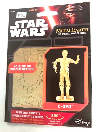 Metal Earth Star Wars - C3PO Gold - 32309012705