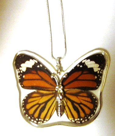 Butterfly Necklace - Monarch - 510-HD10 picture
