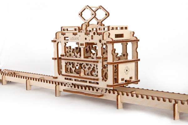UGears Wooden Mechanical Tram Kit - KD502262
