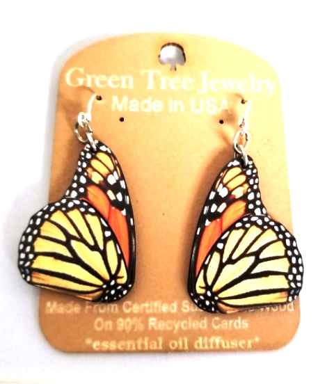 GT earrings - Monarch butterfly - 520-1561 picture