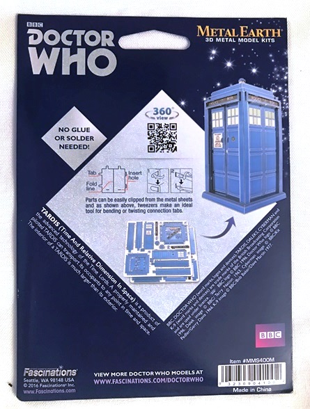 Metal Earth Dr Who - Tardis - 32309041002 picture