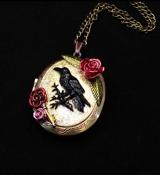 Crow, Rose and Key Locket picture