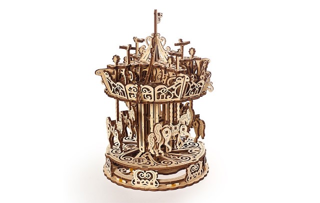 UGears Wooden Mechanical Carousel - UG12113 picture