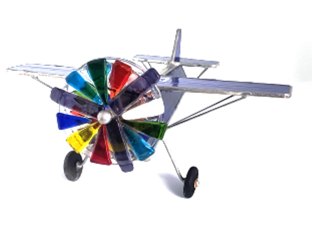 Airplane Kaleidoscope, blue - Hunt - 100-2207b picture