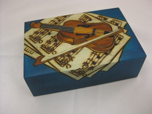 Blue Violin Box-7897 - 222-7897