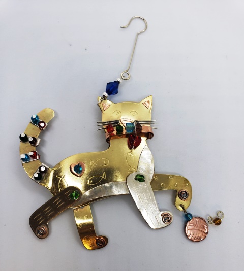 Sassy Cat Ornament - 204-PI2350