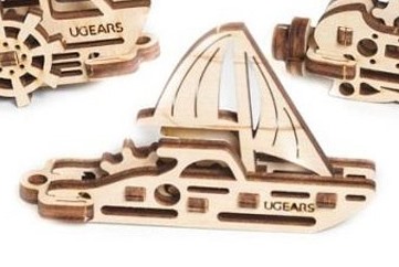 UFidgets Wooden Sailboat Kit - KD502151sail