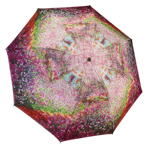 Reverse Compact Umbrella - Monet Garden - 280-30207RC
