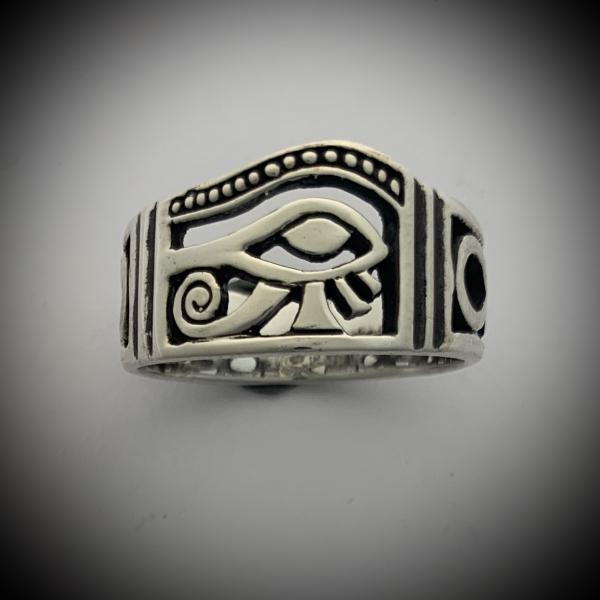 Eye of Horus & Ankh Ring