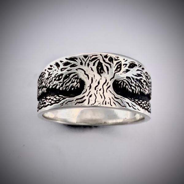 Tree of Life, "Grow Strong" sterling ring picture