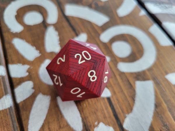 Wood D20s picture