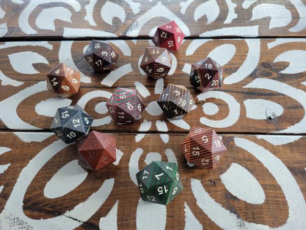 Wood D20s picture