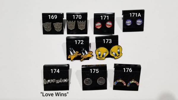 Stud Earrings (Cartoons/Pride) picture