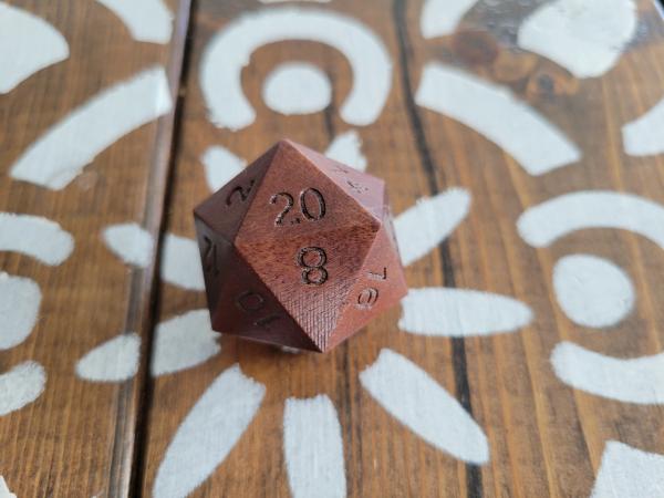 Wood D20s picture