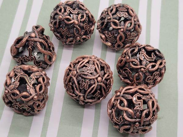 Ivy Metal Hollow Round Dice picture