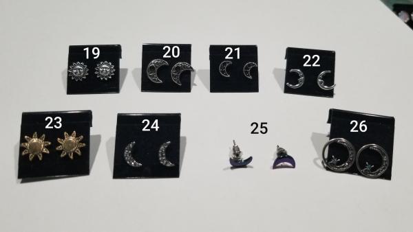 Stud Earrings (Suns/Moons) picture