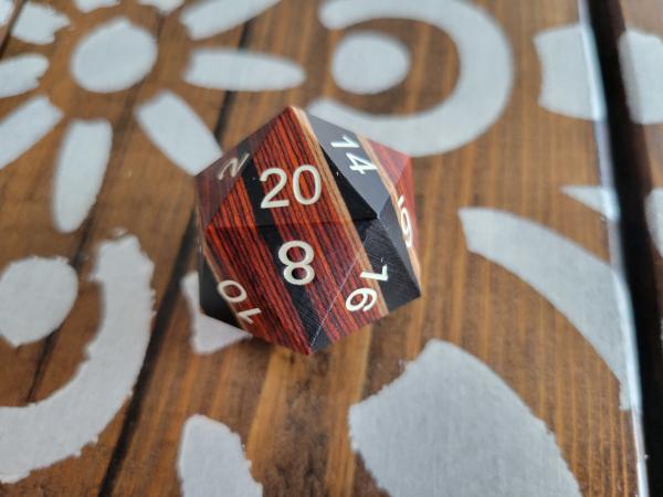 Wood D20s picture