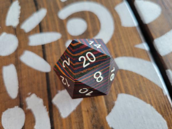 Wood D20s picture