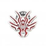 Chach Glyph Pin - Enameled Silver