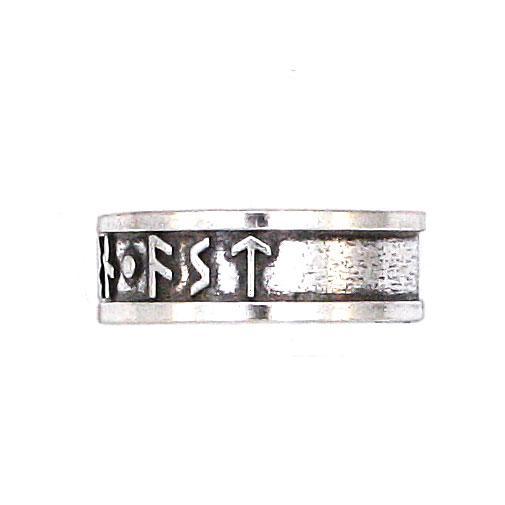 Faith - Hope - Love Furthark Rune Ring picture