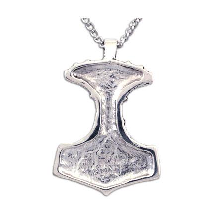 Enameled Ornate Thor's Hammer Necklace picture