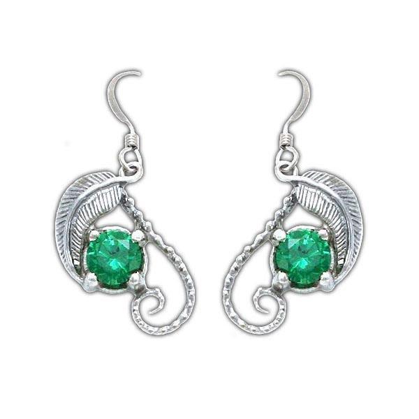 The Emeralds of GIRION - MIRKWOOD Elven Earrings