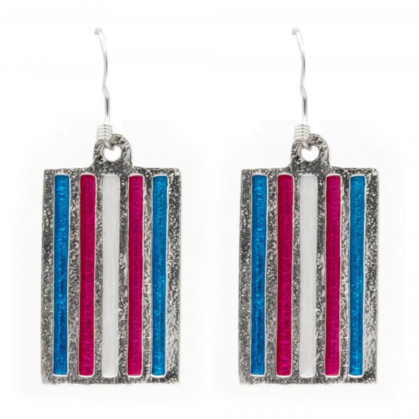 Transgender PRIDE Flag Earrings picture