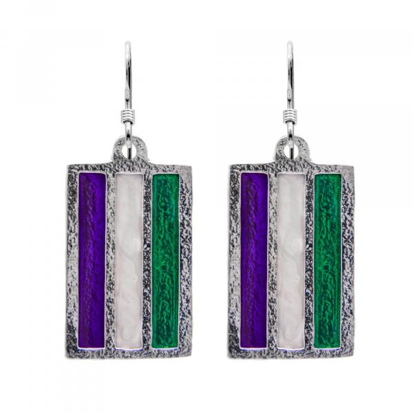 Genderqueer PRIDE Flag Earrings picture