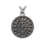 Steel Alphabet Medallion - Pewter