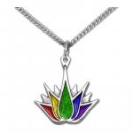 PRIDE Lotus Tattoo Necklace