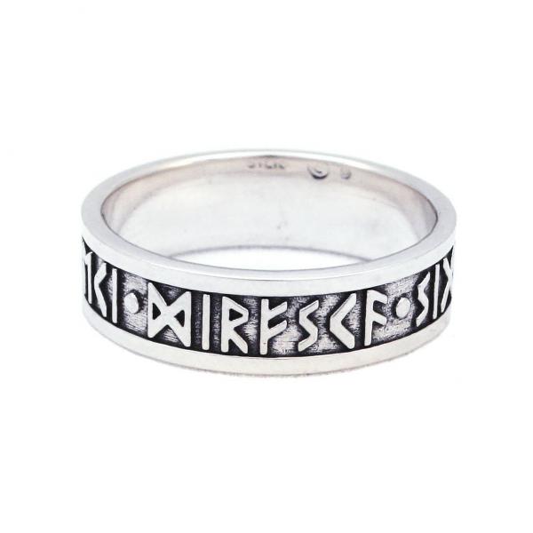 Courage Boldness Victory Furthark Rune Ring picture